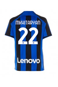 Inter Milan Henrikh Mkhitaryan #22 Voetbaltruitje Thuis tenue 2022-23 Korte Mouw